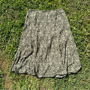 cheetah print maxi skirt - size 16